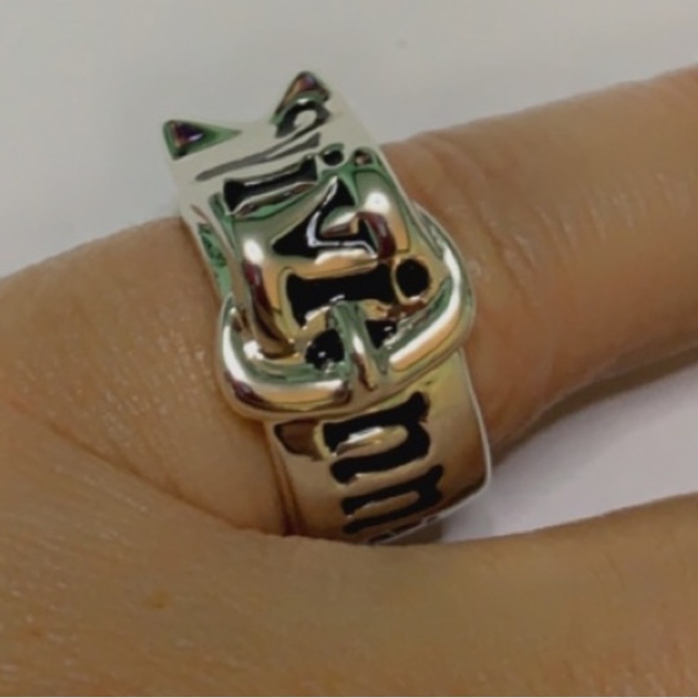 silver signature band Ring - Picture 7 of 8